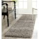 Bold Grey Plush Living Rug